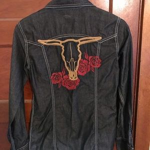 Girls Rodeo Shirt Button Down